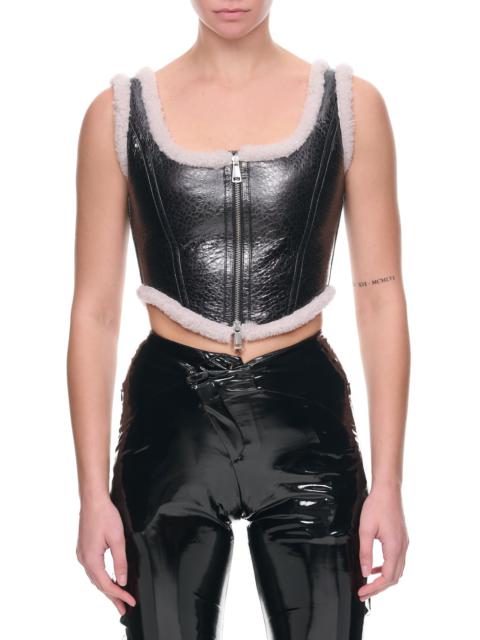 Jean Paul Gaultier Laminated Black Corset