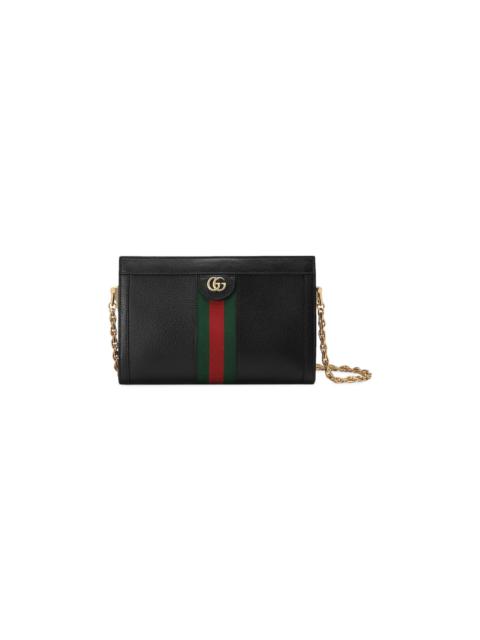 GUCCI Gucci Leather Ophidia Small Shoulder Bag 'Black'