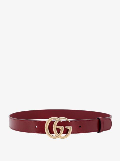 Gucci Woman Gg Marmont Woman Red Belts