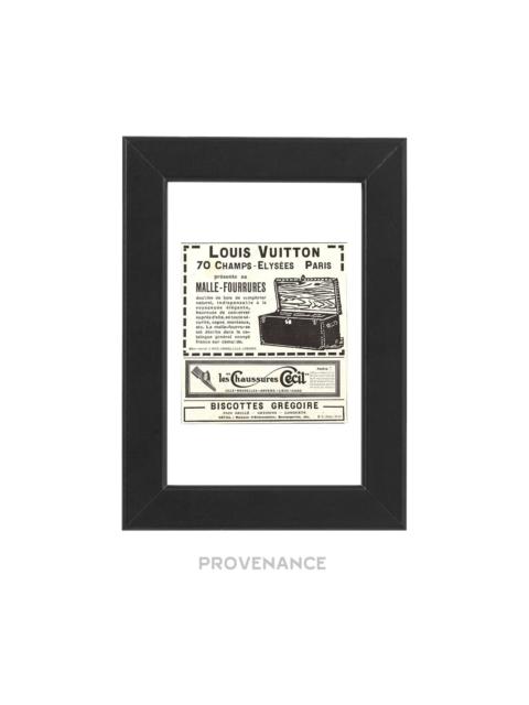 Louis Vuitton Louis Vuitton Antique Vintage Newsprint Ad - FUR TRUNK