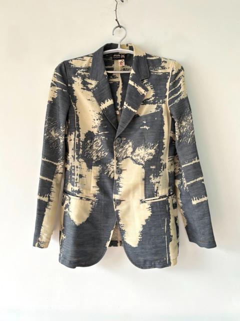 Jean Paul Gaultier Jean Paul Gaultier 90s Archive Brush Print Blazer