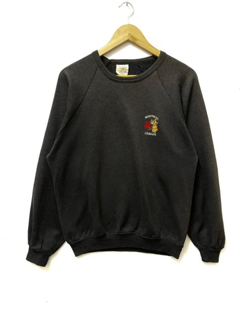 Other Designers Vintage - Vintage Montreal Small Logo Sweatshirt Grey Medium