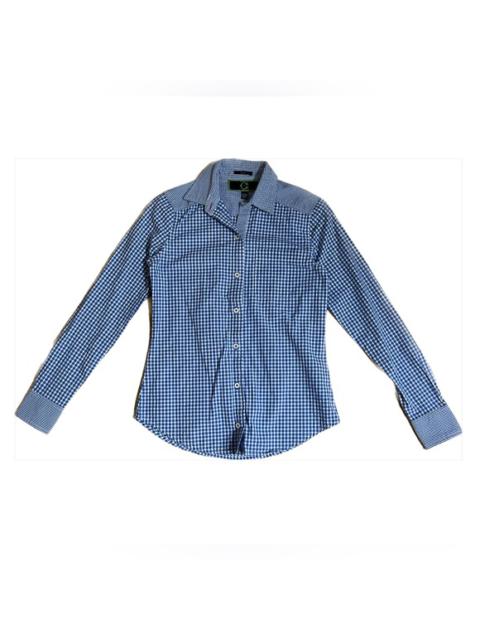 Other Designers C. Wonder Blue Gingham Button Down Shirt