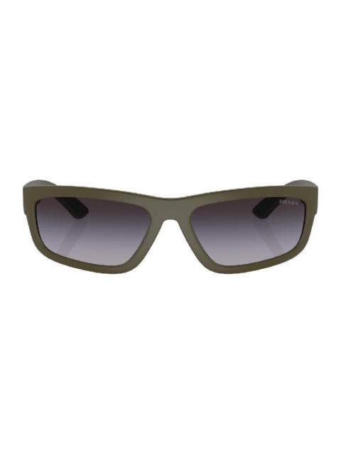 Prada Prada Linea Rossa Grey Gradient Rectangular Men's Sunglasses PS 05ZS 15X09U 59