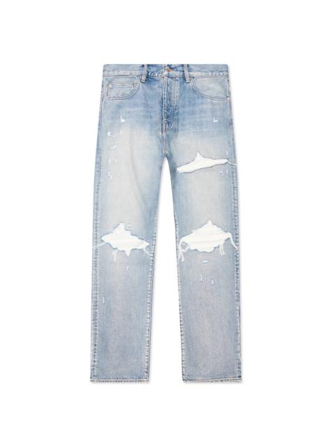 AMIRI SUEDE STRAIGHT MX1 JEAN - ANTIQUE INDIGO