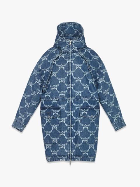 MCM Lauretos Monogram 2-in-1 Denim Parka