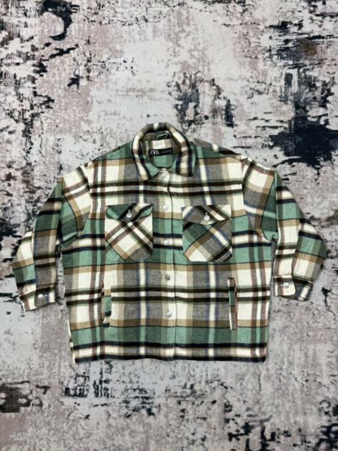 Other Designers Designer × Japanese Brand × Zara - Zara Plaid Flannel Button Up Baggy Jacket
