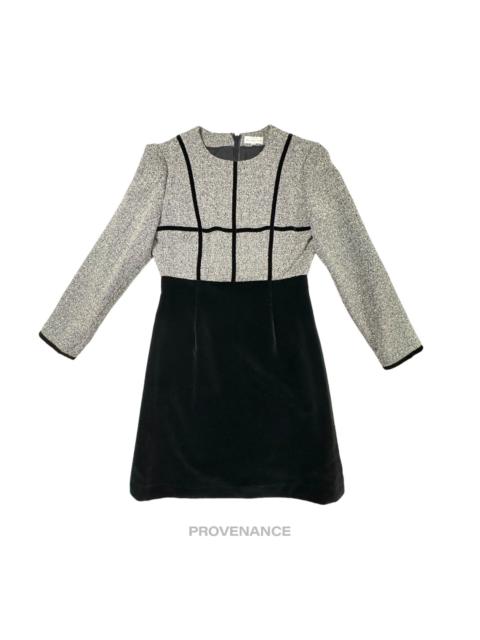 BALENCIAGA Balenciaga Docking Dress - Herringbone Bouclé Velour