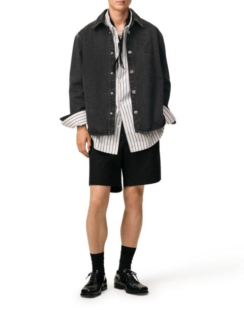 AMI Paris AMI DE COEUR COTTON KNIT SHIRT JACKET