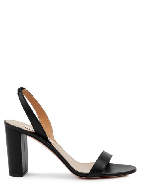 So Nude 85 leather slingback sandals