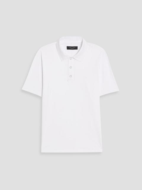 rag & bone Pima cotton-jersey polo shirt
