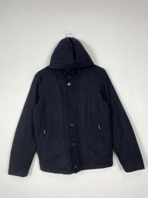 Other Designers Vintage Ships Jet Blue Hoodie Button Up Jacket J1370