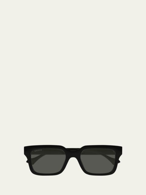 Men's Transparent Rectangle Sunglasses