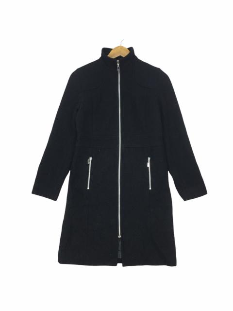 courrèges Vtg COURREGES PARIS FUTUR Zip Long Coat Jacket Trench Parka