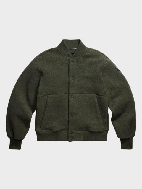 Canada Goose Men & apos;s Hudson Fleece Snap-Front Bomber Jacket