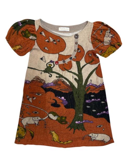 ISSEY MIYAKE Tsumori Chisato Issey Miyake inspired printed dress