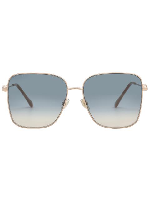 JIMMY CHOO Jimmy Choo Blue Gradient Square Ladies Sunglasses HESTER/S 0BKU/I4 59
