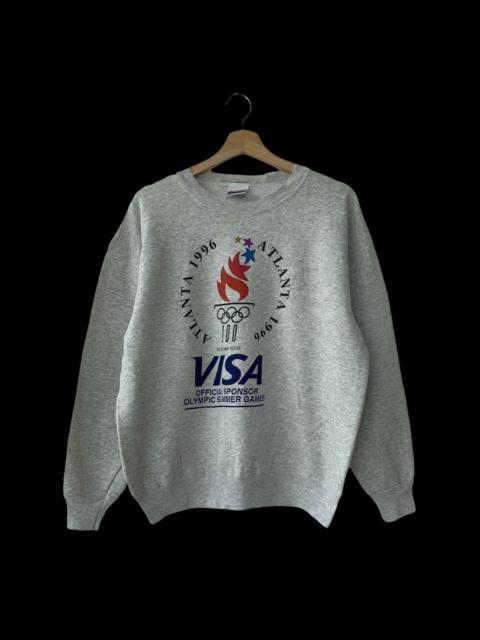 Other Designers Vintage - Vintage 1992 Olympic Atlanta Distressed Crewneck Sweatshirt
