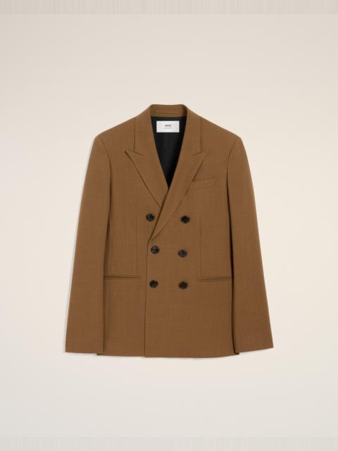 AMI Paris BROWN WOOL DOUBLE BREASTED JACKET