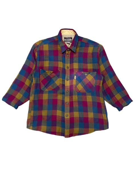 Other Designers Japanese Brand - Vintage Mac Hope Plaid Acrylic Button Up
