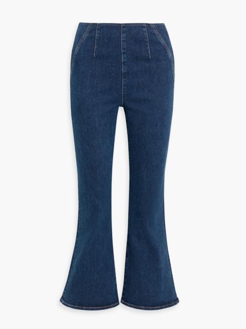 VERONICA BEARD Carson high-rise kick-flare jeans