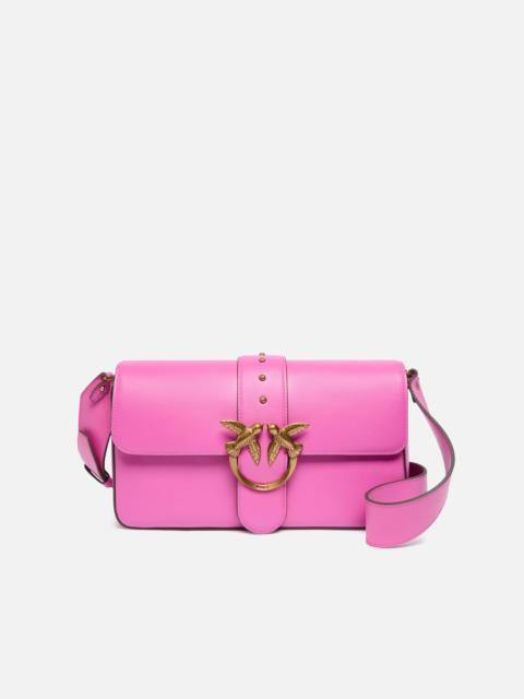 PINKO SOFT LEATHER LOVE BAG LARGE SHOULDER BAG