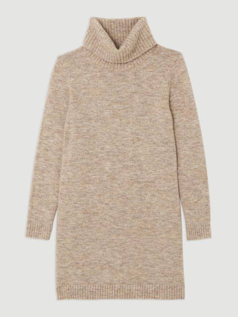 KAREN MILLEN Wool Blend Cosy Roll Neck Knit Dress