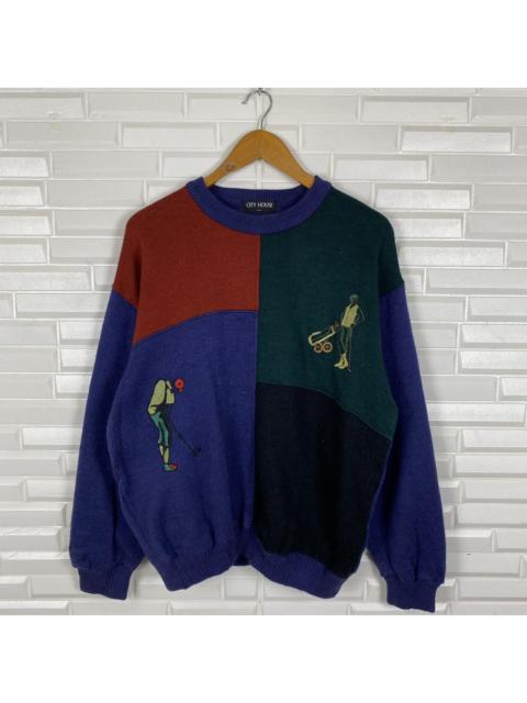 Other Designers Vintage - NICE DESIGN CITY HOUSE MULTICOLOUR SWEATSHIRT