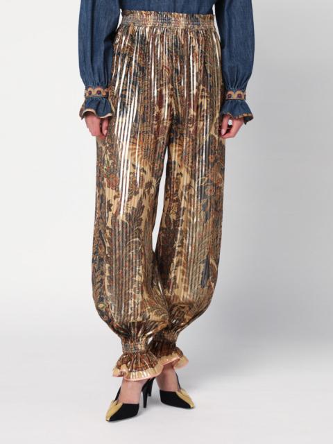 Valentino Pleated silk-blend trousers