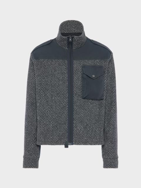 Maison Margiela Jacquard fleece caban