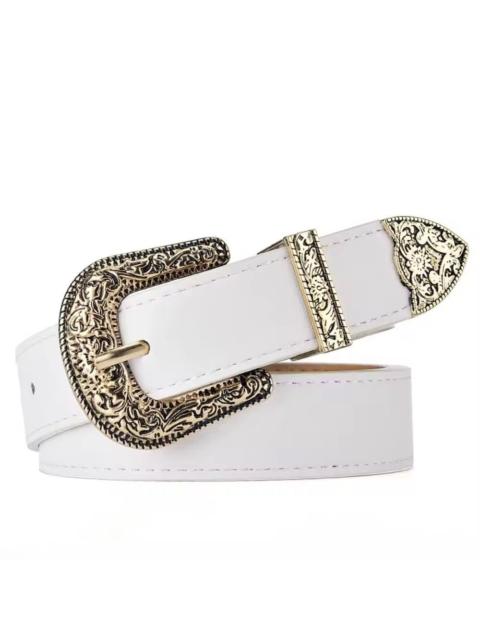 Other Designers Japanese Brand - Vintage-Inspired Belt with Ornate Buckle | Western Style