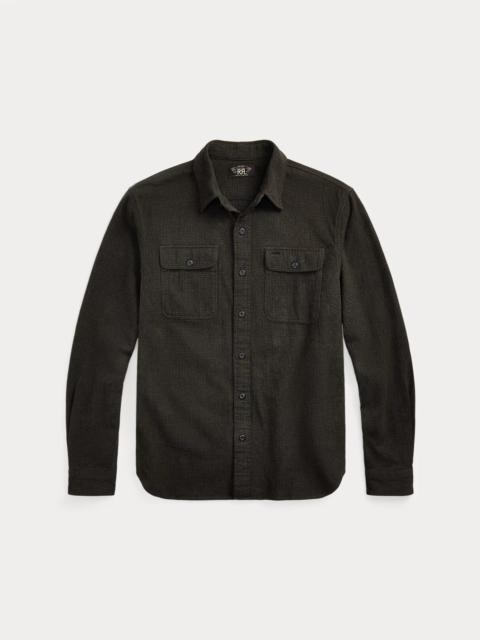 RRL by Ralph Lauren Micro-Plaid Brushed Workshirt