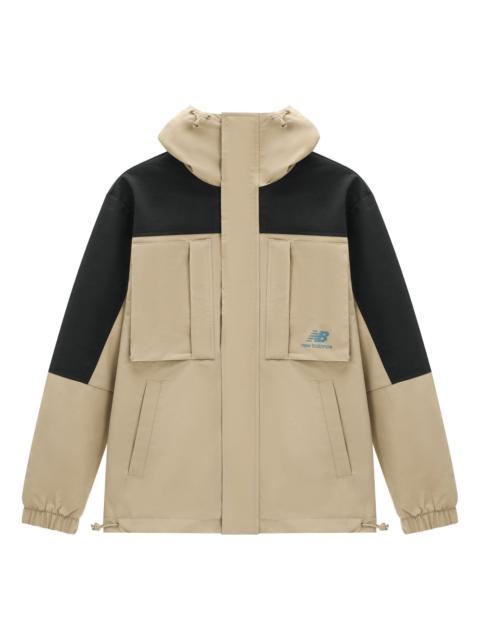 New Balance New Balance Windproof Sport Jacket 'Beige Black' AMJ31304-BNN