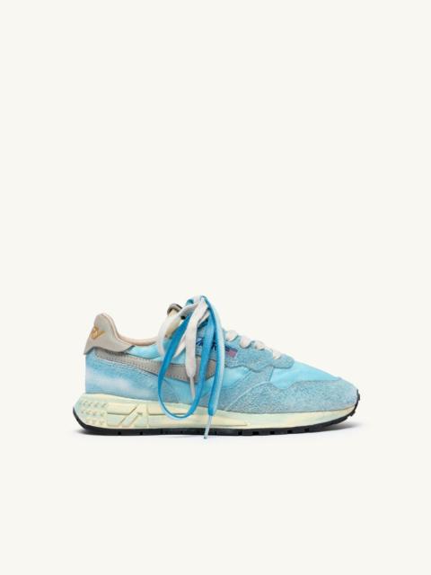 AUTRY REELWIND SNEAKERS SUPER VINTAGE IN NYLON AND SUEDE COLOR AZUL