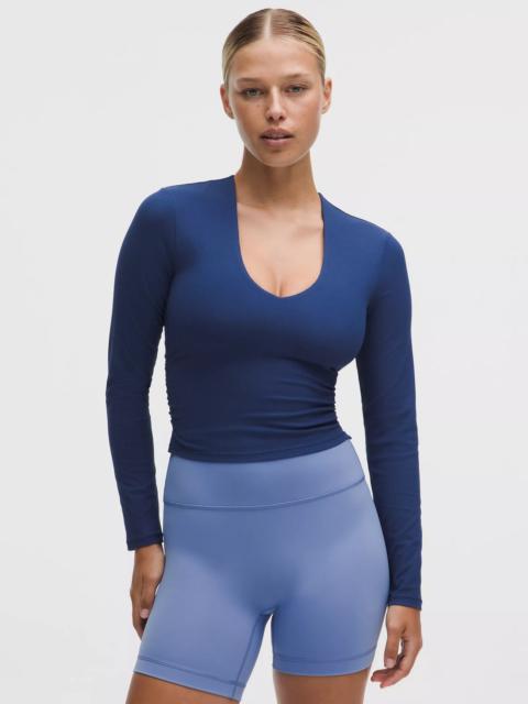 lululemon All It Takes Ribbed Nulu V-Neck Long-Sleeve Shirt *B-D Cups
