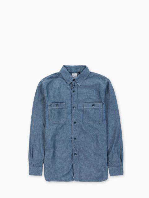 orSlow ORSLOW CHAMBRAY WORK SHIRT BLUE