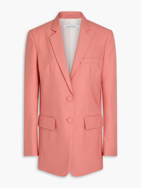 Another Tomorrow Wool-crepe blazer