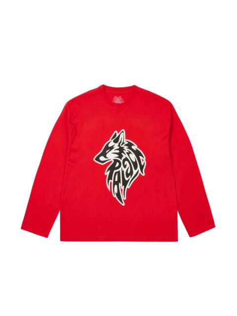 SKETCHY LONE WOLF LONGSLEEVE TRUEST RED