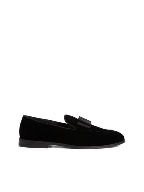 DSQUARED2 bow-detail velvet loafers
