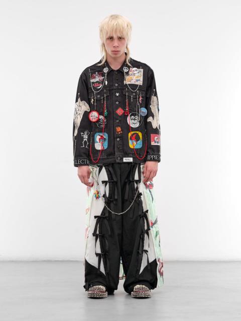 KIDILL Anime Print Paneled Punk Jacket