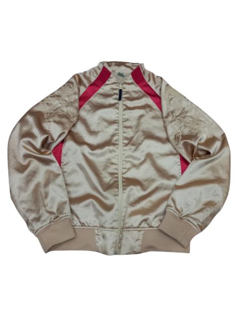 Other Designers Very Rare! Vintage Fiberops Gold Sukajan Souvenir Jacket