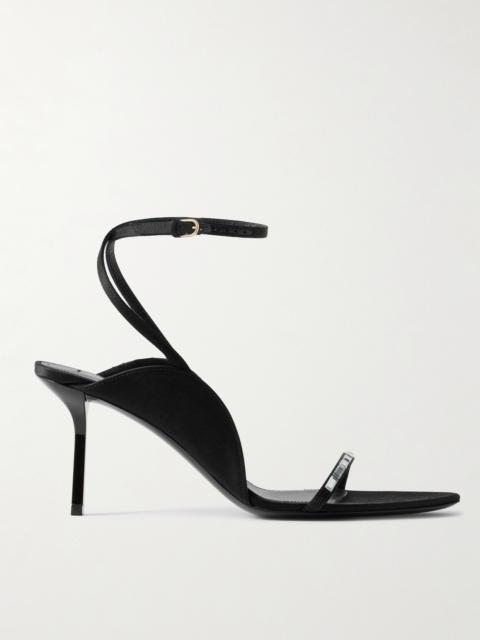 Victoria Beckham Eliza Crystal-embellished Satin Sandals