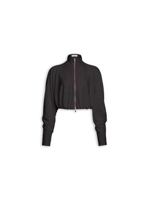 Alaïa DRAPED MATTE JERSEY JACKET