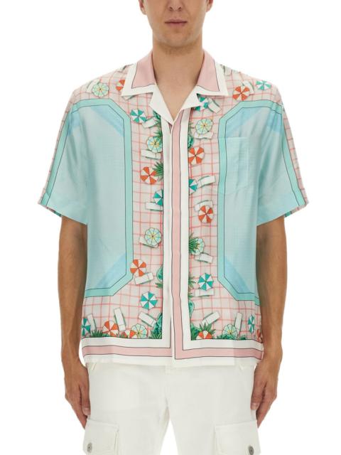 Casablanca Men Short-Sleeved Shirt
