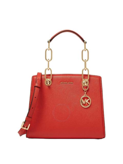 Other Designers Michael Kors Cynthia Small Leather Satchel Bag