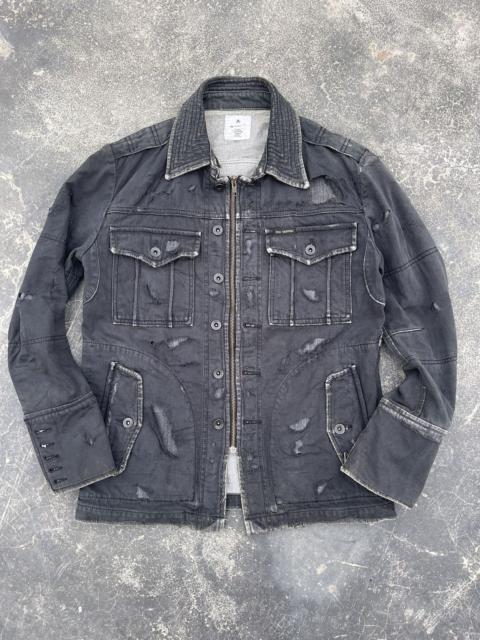 Other Designers Japanese Brand - Ego Tripping Rugged Distressed bondage denim jacket