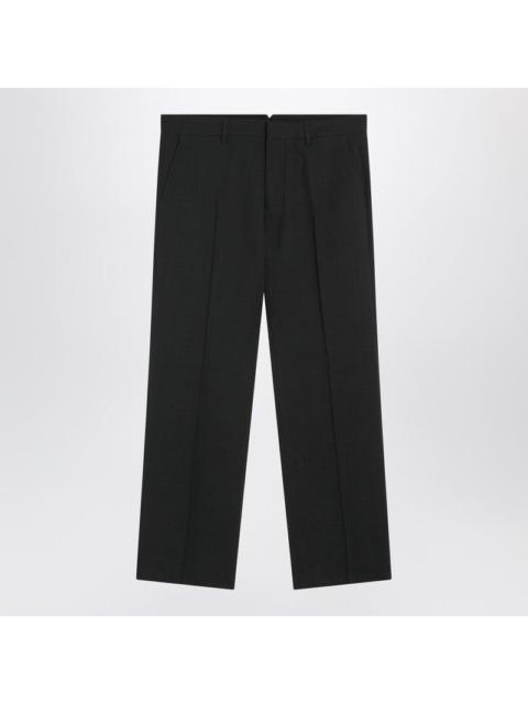 AMI Paris Ami Paris Charcoal Grey Wool Trousers Men