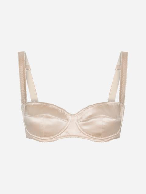 Dolce & Gabbana Leopard-print padded triangle bikini top