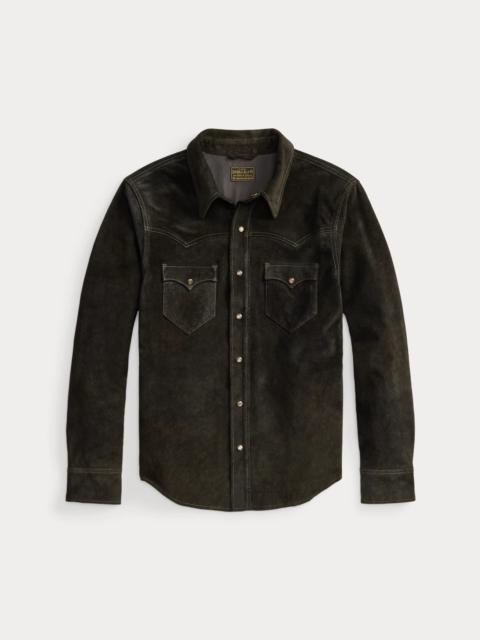 RRL by Ralph Lauren Suede Western Shirt Jacket