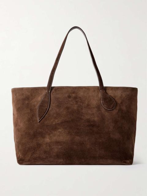 Mega Sprout suede tote Dark brown